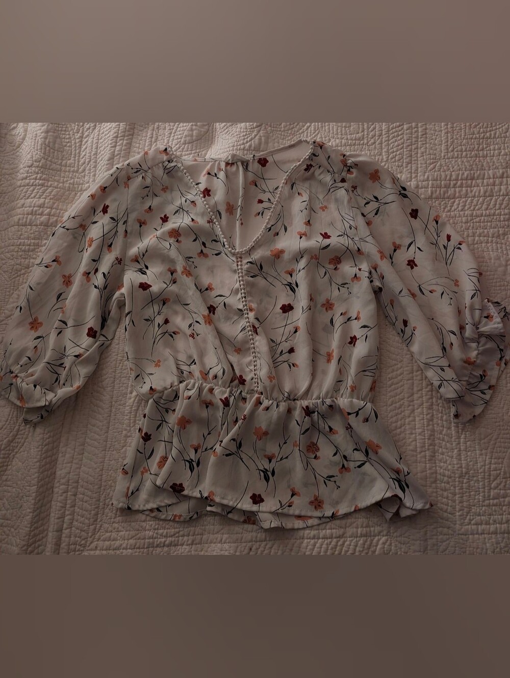Sienna Sky Floral 3/4 Sleeve Blouse